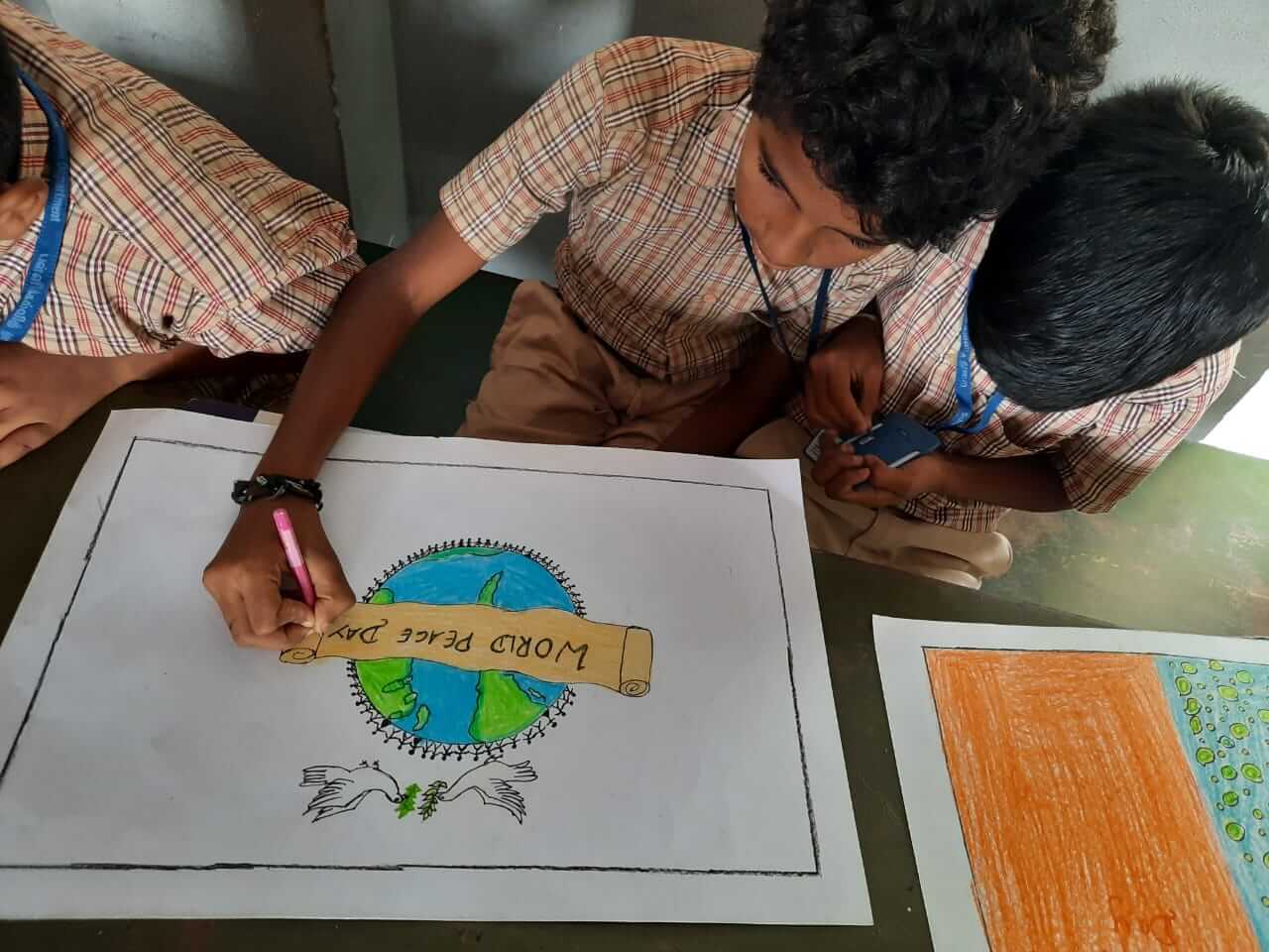 120 children compete at Specialist Hospital Republic Day Drawing Competition